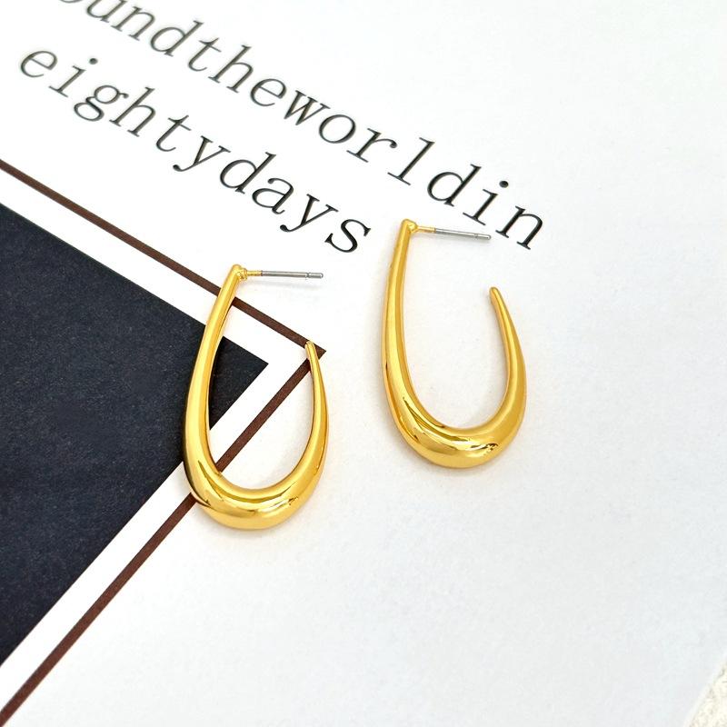 

Fashion Exaggerated Large Water Drop Stud Earrings золотой