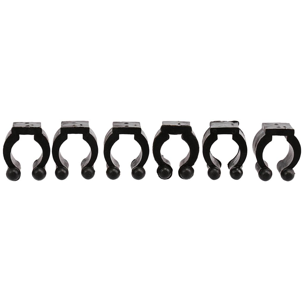 2x 6 Pieces Plastic Billiards Rack Clips for Billiard Cues