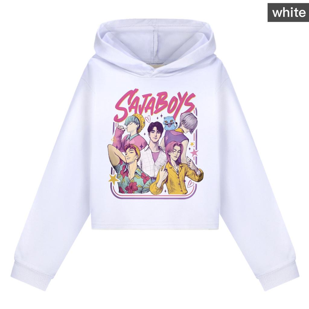 Kinder Mädchen Anime Cartoon POP Sängerin Super Star Rumi Mira Zoey Saja Jungen Bedruckt Lässig Langärmlig Kapuzenpullover Sweatshirt Oberteil