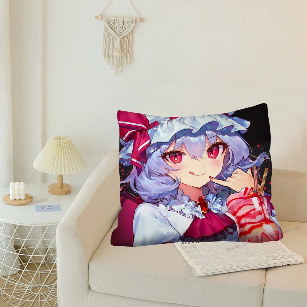 1Pc Touhou Project Pillow Case Fashion Square Pillowcase Bedroom Sofa Room Ins Decoration Leisure