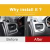 For Jeep Compass 2017 2018   ABS Car Inner Air Condition Vent Cover Trim Decorative Outlet Frame Auto Accessories