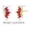 Luxury Exquisite Crown Shape Inlaid Zircon High End Small Designer Earrings For Women