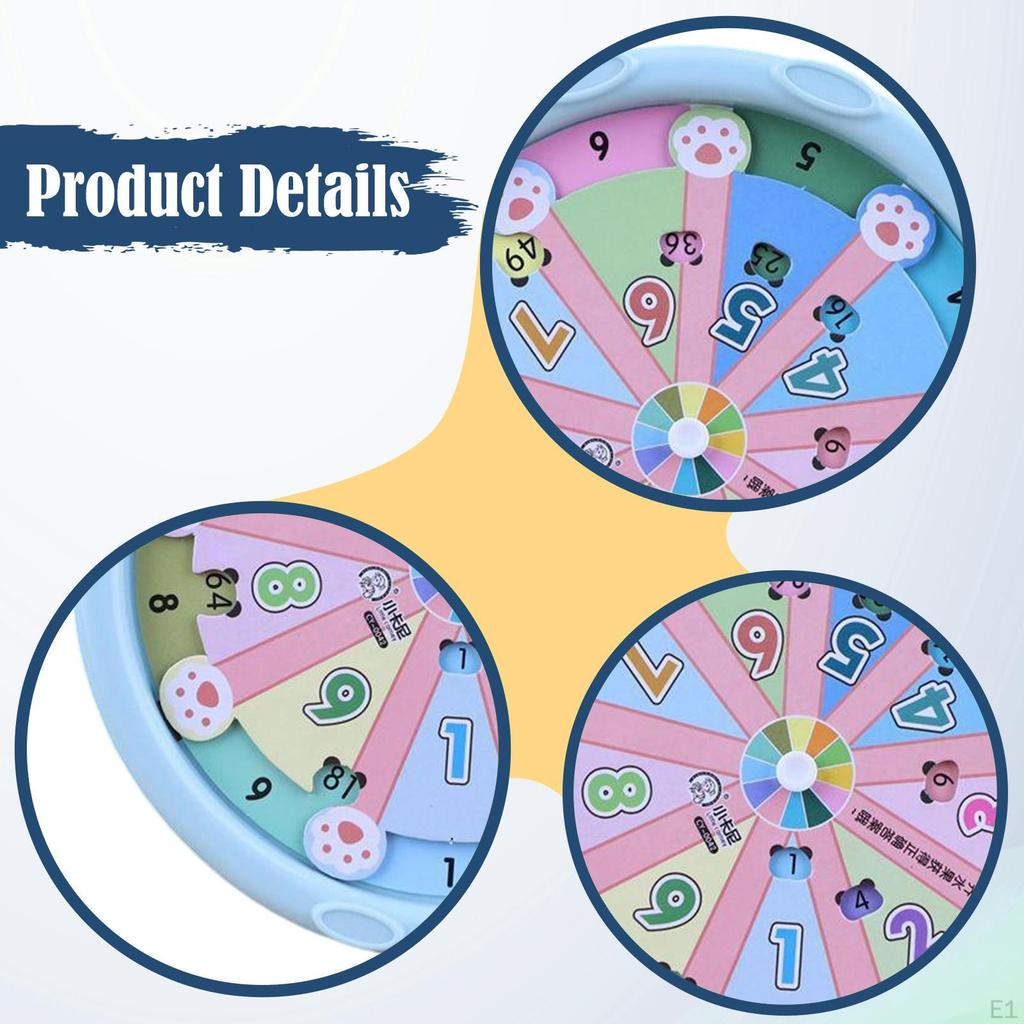 1-9 Multiplication Turntable Toy Game Math Skills Development Manipulatives for