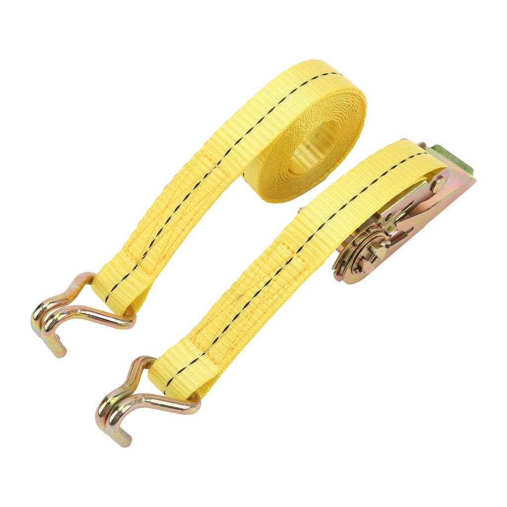 Porable Tensioning Belts Adjustable Cargo Straps Ratchet TieDown Luggage Bag Bind Belts(5m 16.4ft )