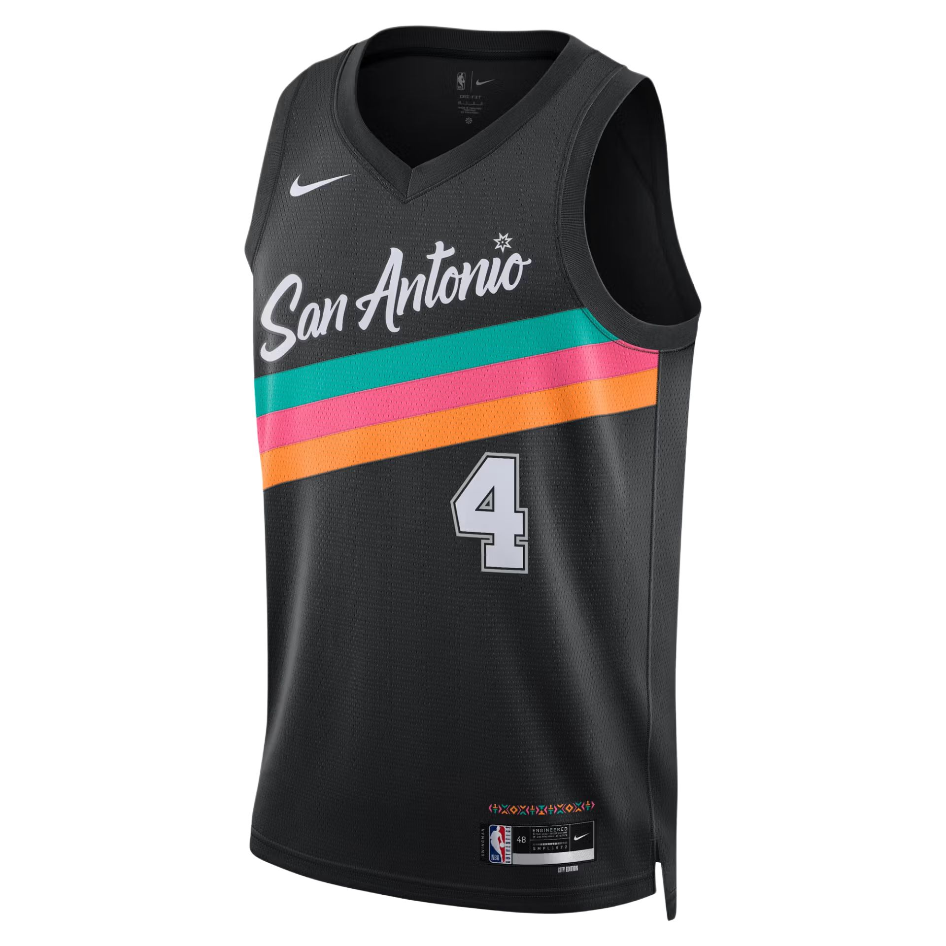 

Nike NBA FW25 San Antonio Spurs Soft Comfortable Simple Pullover Basketball Jersey Men jersey HM5996-015 L