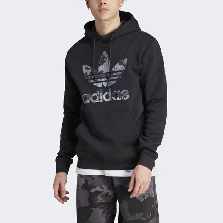 Adidas Sudadera con Capucha Originals Graphics Camo Infill para Hombre Sudaderas Negro IK3536