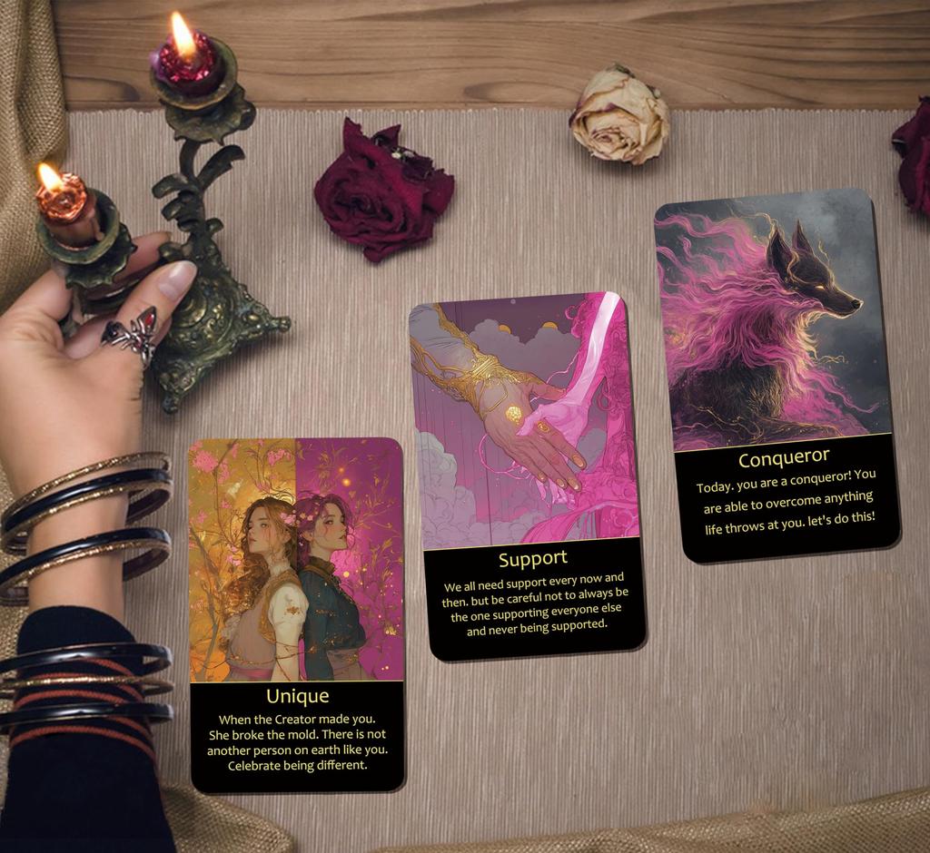 MUILKVY Beginner's Oracle Cards, Energy Healing, Soul Truth Revealing, Clear Karma Cards