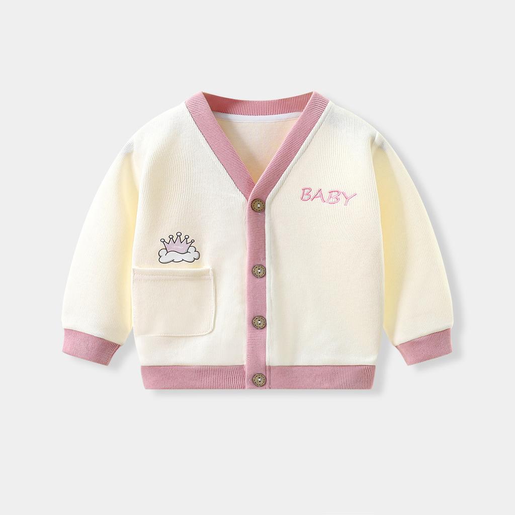 Children's knitted cardigan autumn baby coat Korean version boys' clothing girls' clothing wholesale agency free shipping