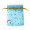50Pcs Moon Star Drawstring Organza Bags Eid Mubarak Ramadan Candy Gift Packing Bag Jewelry Pouch Wedding Party Decoration Supply