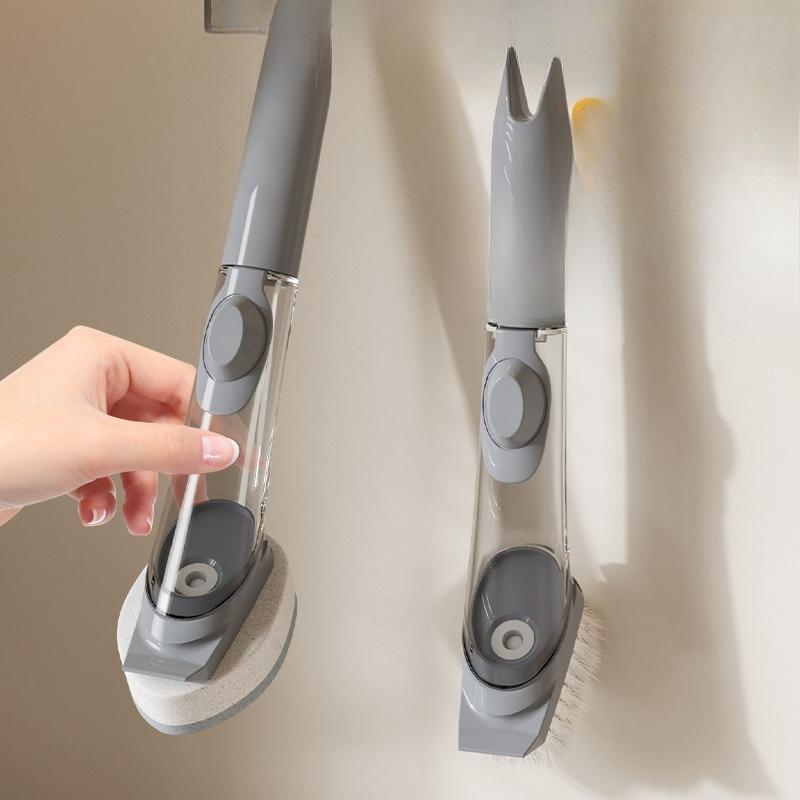 Kitchen Long-handled Hydraulic Pot Brush, Automatic Liquid Addition, Pot Brush, Cleaning Brush, Pot Brush, Dish Brush