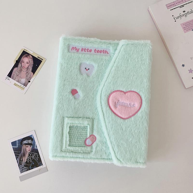 Korean Style A5 Sweet Plush Photo Album Love 3 Inch Small Fresh Collect Book For Girls Star Chasing Card Binder