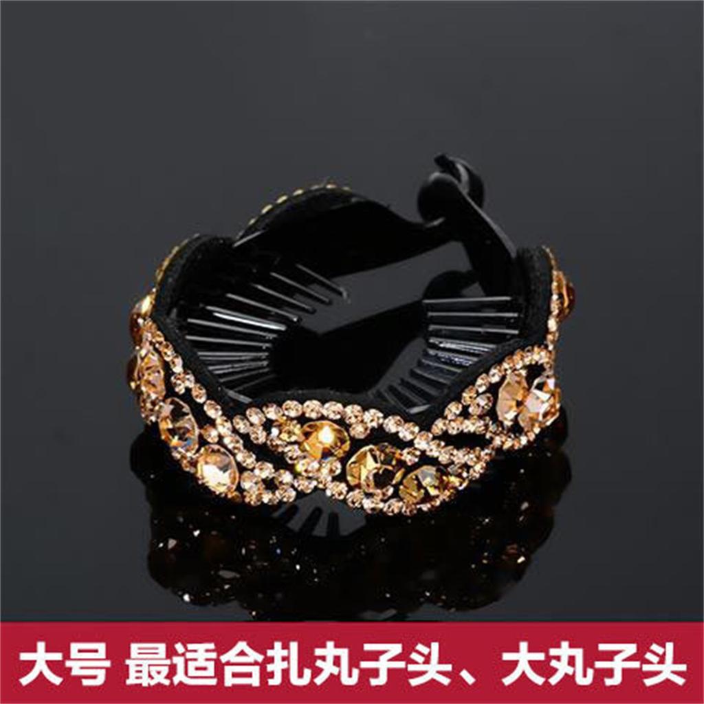 Exquisite Rhinestone Hair Clip, Full Rhinestone Vertical Ponytail Clip, Banana Clip For Adults.