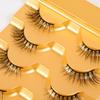 5 Pairs of Half-eye False Eyelashes 5d A Whole Cluster of Black Stems Fluffy Multi-layer Fox Eyelashes 2026