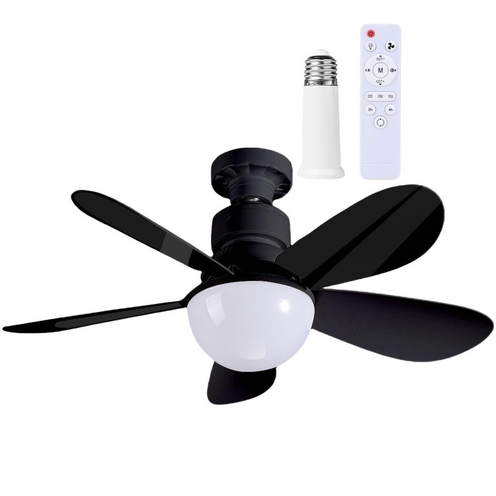 30W LED Deckenventilator mit Beleuchtung Lampe E27 Fernbedienung Moderner Deckenventilator 3 Geschwindigkeiten Einstellbar Kreative Ventilatorlampe für Zuhause