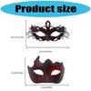 2Pcs Friendly Plastic Couple Masks Venetians Carnival Party Accessories Detailed Carved Design Comfortable Face Mask