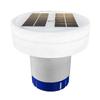 Floating Chlorine Dispenser for Pool Floated Water Cleaner and Purifier Solar Powered Light Up Chlorine Holder Tablets Floater