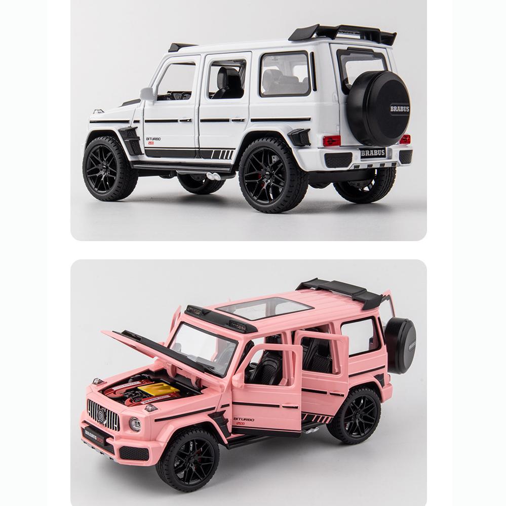 1:Benz G800 litý model auta v měřítku 22, stahovací autíčko se světlem a zvukem pro chlapce, dospělé dárek