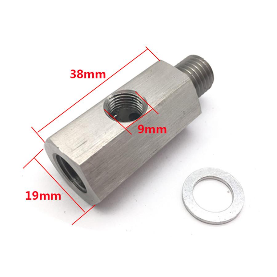 1/8" NPT Oil Pressure Sensor Tee to M12X1.5 Adapter Turbo Supply Feed Line Gauge