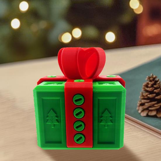 Annoying Gift Box with Screws 3D Printed Puzzle Present Box Prank Screw Challenge Case Home Office Decoration Ornament Christmas Gag Gift