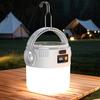Outdoor Solar Hanging Lantern USB Rechargeable IP55 Waterproof Ultra Bright Camping Light with Hook Hiking Tent Hanging Emergency Lamp