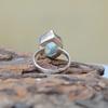 Hexagon Shape Aquamarine Quartz 925 Sterling Silver Ring Jewelry, Light Aquamarine Statement Wedding Gift Ring