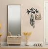 "Home Sweet Home" Modern Metal Wall-Mounted Coat Rack for Entrance Hall, Large Capacity for Coats, Hats, and Bags