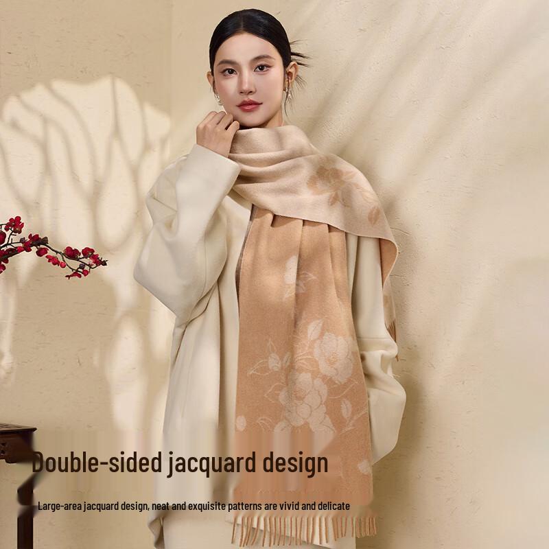 Hengyuanxiang Pure Wool Scarf for Women