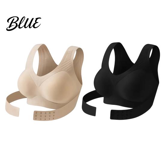 Back Support Bra Women Posture Bras Front Closure Seamless Wireless Bra with Ergonomic Soft Padding Underwear for Natural Lift Everyday Wear S разноцветный