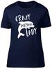 Crazy Dolphin Lady Unisexs Ladies Short Sleeve Fitted TShirt