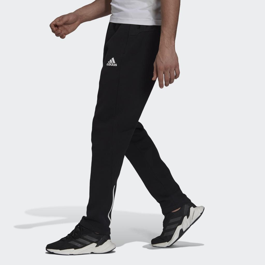 Adidas Pantaloni conici cu logo ZNE Pantaloni pentru bărbați Negru GT9781