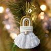 Crocheted Christmas Tree for Home Decor New Year Holiday Sign Knitting Gnome