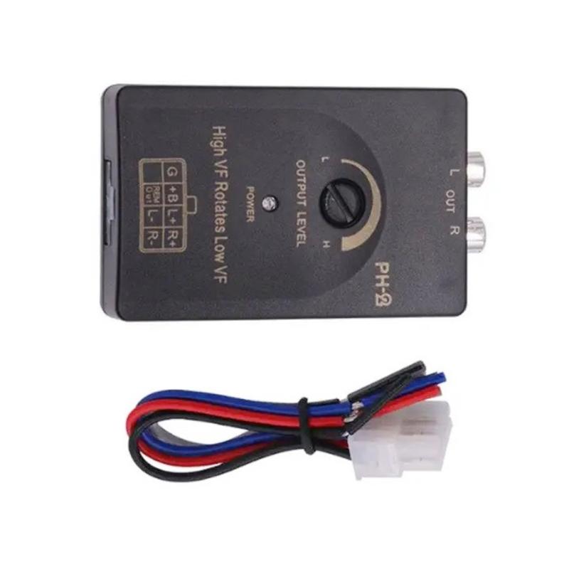 Auto Stereo-Pegelwandler Hohe zu Niedrige Impedanz Stereo-Konverter Autolautsprecher