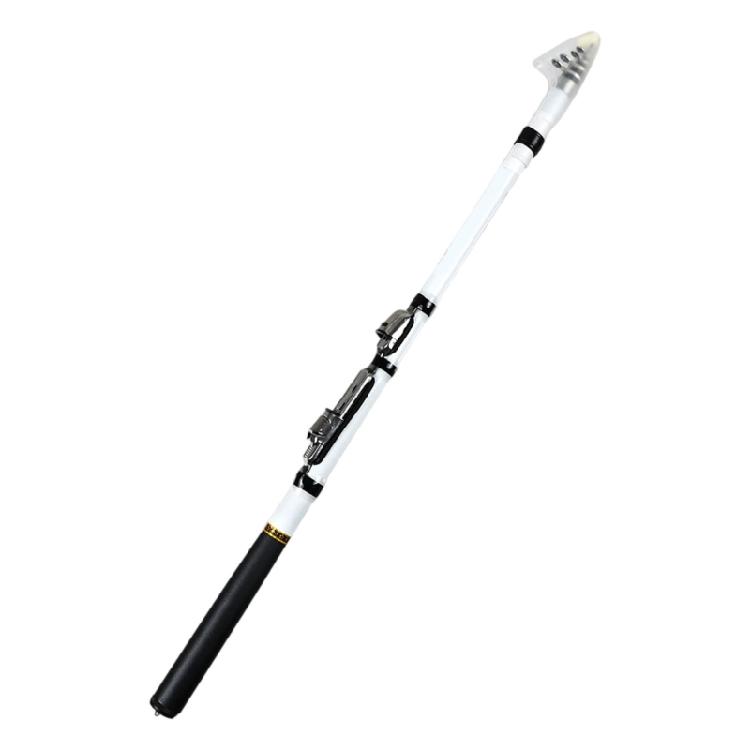 

Multifunction Delicate Carbon Fiber Telescopic Angling Tool Suitable for River Fishing Expeditions 1.5m білий