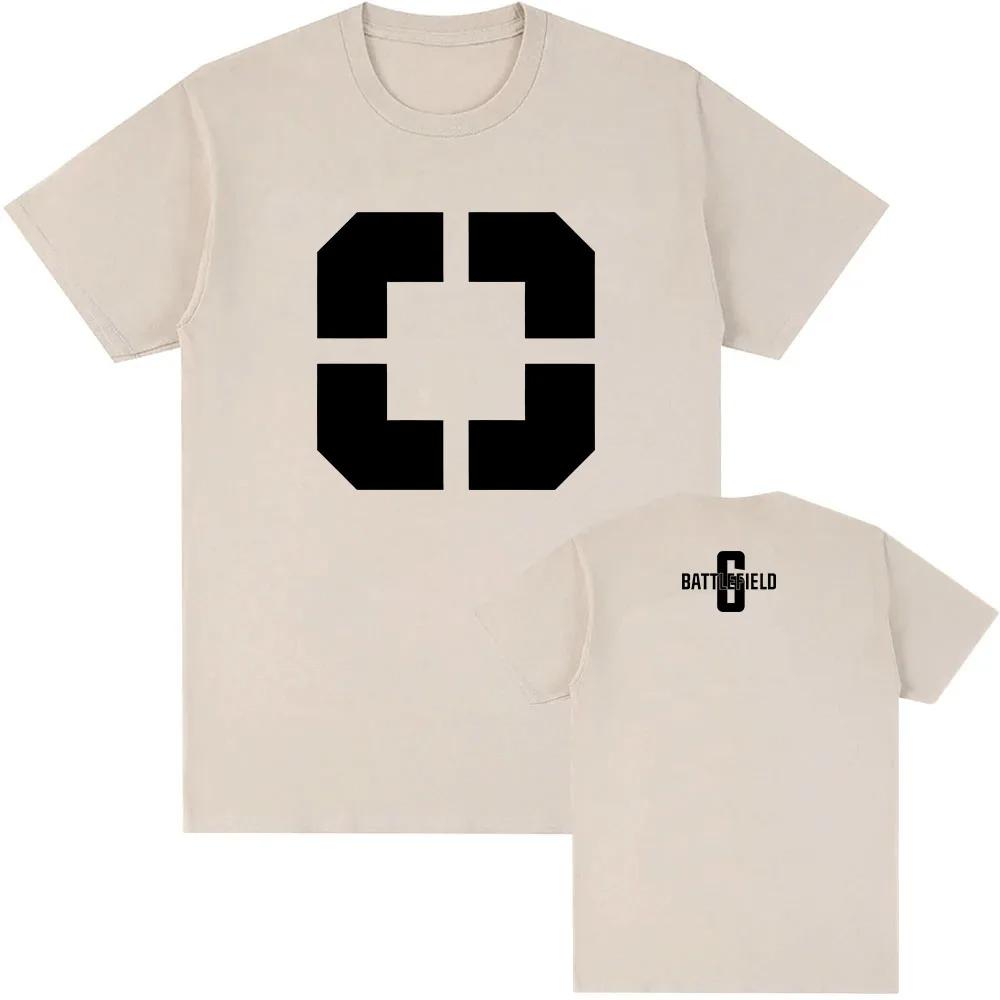 Men Clothing Game Battlefield 6 Printing Tshirts Short Sleeve Cotton Loose Tshirt Unisex Streetwear Hip Hop Oneck Male T Shirt