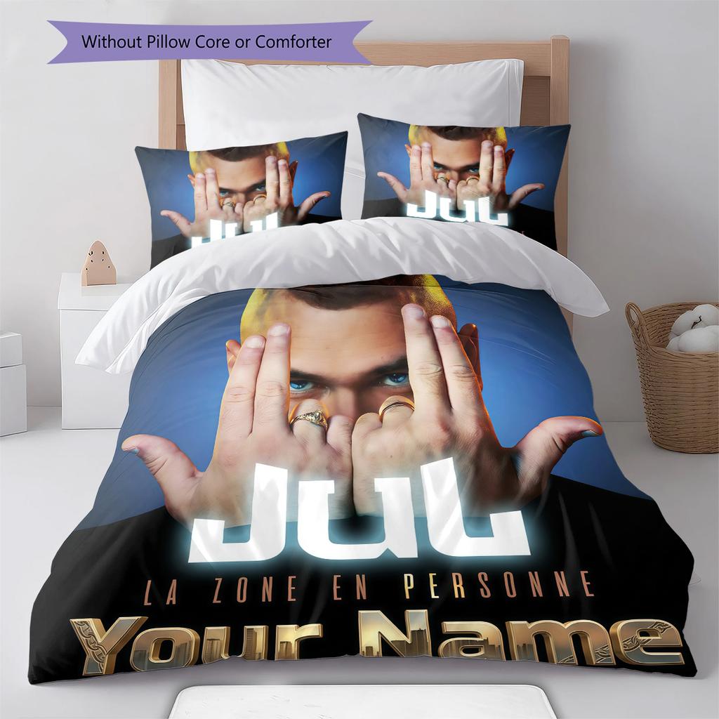 Custom Name JuL C'est Pas Des Lol Bedding,Quilt Set Quilt Cover Pillowcase Home Birthday Gift(1 * duvet cover + 2 * pillowcase, without core) -HE75
