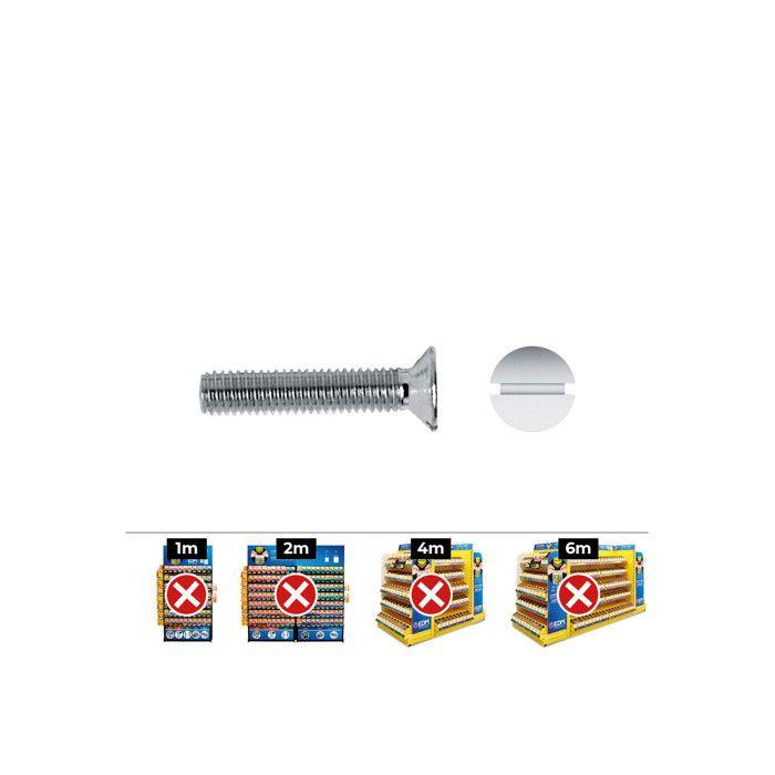 Boite De 500 Tournevis Métriques à Tête Fraisée Rainure Din / Ref 963, 4 X 20, Zinqués - Celo.