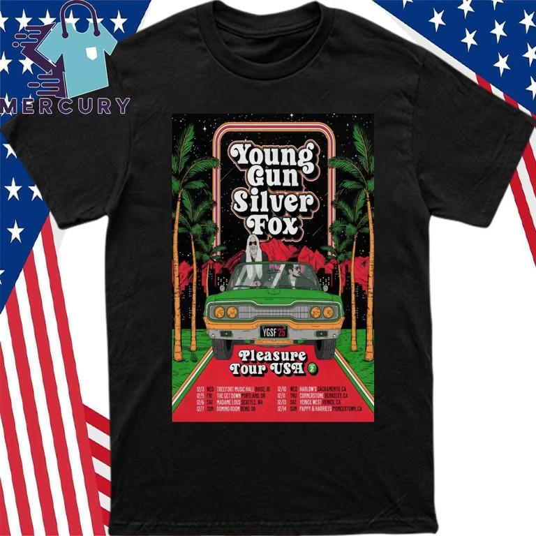 Young Gun Silver Fox Pleasure Tour USA 2025 T-Shirt Unisex T-Shirt XXL