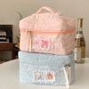 Melody Plush Cosmetic Bag With Zipper For Daily Use And Travel Storage