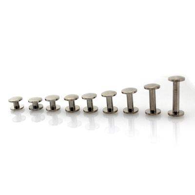 5Pcs Leather Craft Belt Wallet Stainless Steel Nail Rivets Chicago Screws