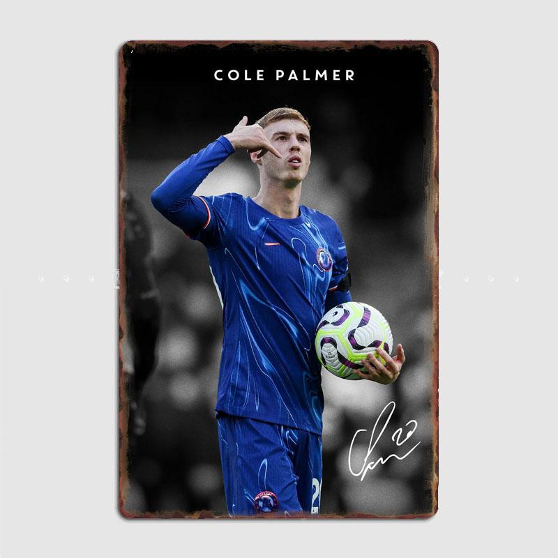 

Англія Коул Палмер Футбол Спорт Гравець Постери Металева Табличка Постер Бляшана Настінна Декорація Клуб Вітальня Декор Вінтажний Домашній Декор 30x40cm(11.8x15.7inch)