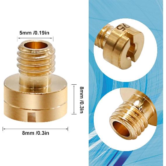 25 Pcs Carburetor Main Jet Kit Replacement for Mikuni VM22 VM24 VM26 Carburetor Used on 125cc 150cc 200cc 250cc Engine Motorcycle Dirt Pit Bike (25