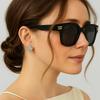 European American Stylish Women Sun Glasses Square Shape UV Protection Men Sunglasses Driving Travelling Woman Sun Glass