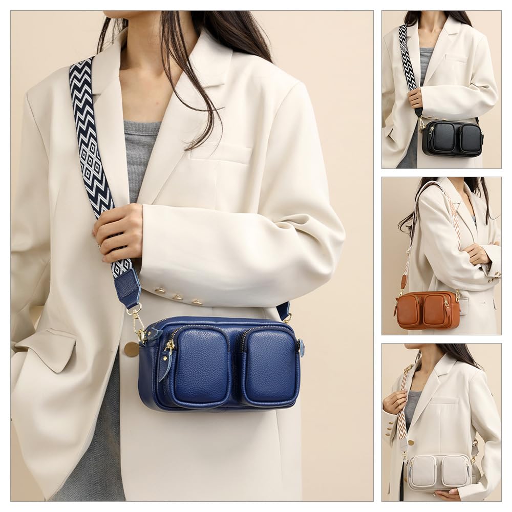Whatna Cowhide Leather Mini Shoulder Bag for Women, Crossbody Chest Bag, Small, Genuine Leather, Thick Leather, Lightweight, Shoulder Bag, Mini Bag,