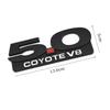 Car Sticker 5.0 Trim Front Hood Grille Emblem Badge Rear Trunk 3D Car Decals for 5.0 Coyote V8 TWIN Turbo Emblem