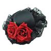 Lightweight Polyester Top Hat Headdress Gothic Floral Hair Accessory Daily Use Costume Party Wedding Event