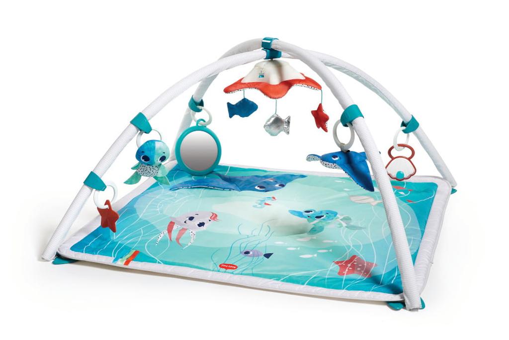 Tiny Love Gimnastyka/Mata Edukacyjna Z Pałąkami I Karuzelką - Skarby Oceanu