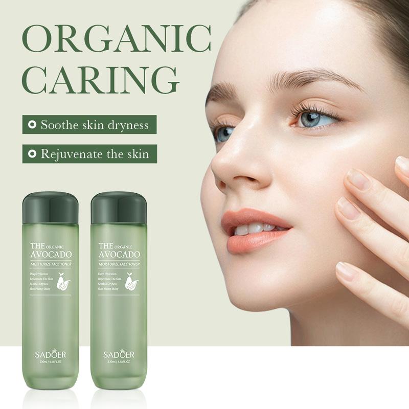 Avocado Toner 130ml SADOER Hydrating Moisturizing Moisturizing Lotion