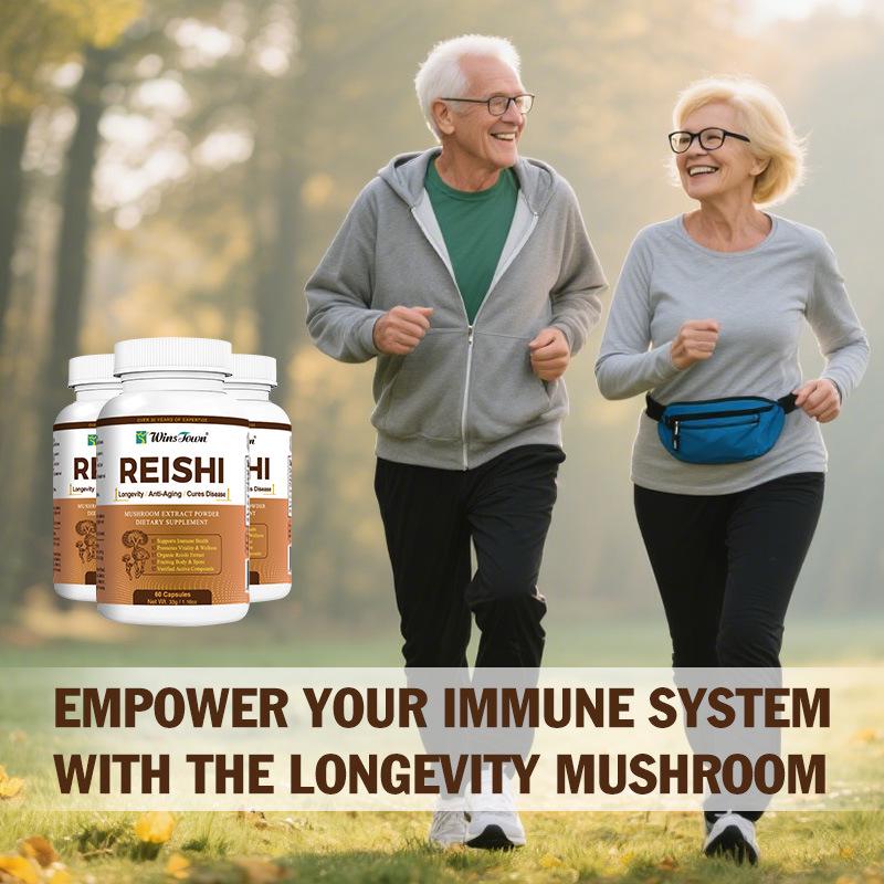 כמוסות תמצית פטריית ריישי נגד הזדקנות