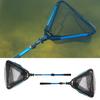 Fishing Net Folding Landing Net Collapsible Fishing Nets with Telescopic Pole Handle Durable Rubber Coating Knot less Mesh