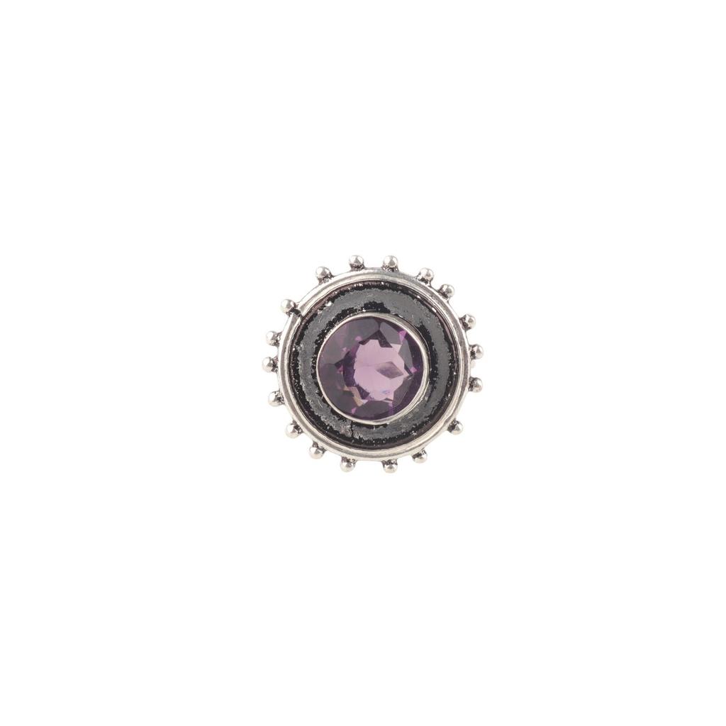 Amethyst Gemstone 925 Sterling Silver Jewelry Handmade Partywear Ring For Women RR-49-16